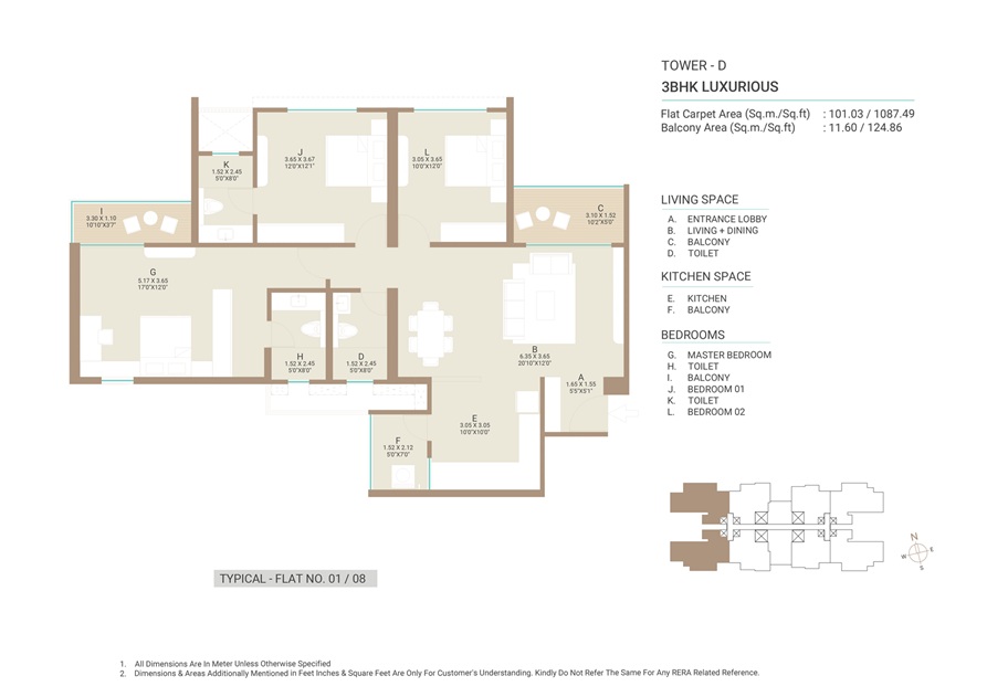3BHK Luxurious